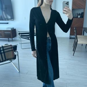 Zara Rib knit long cardigan